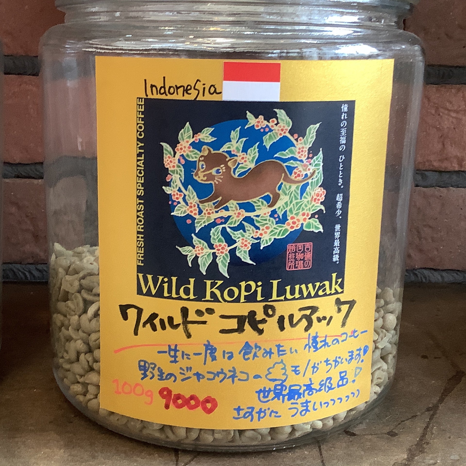 インドネシア🇮🇩ワイルド コピルアック☆10 | 吉備の国珈琲焙煎所